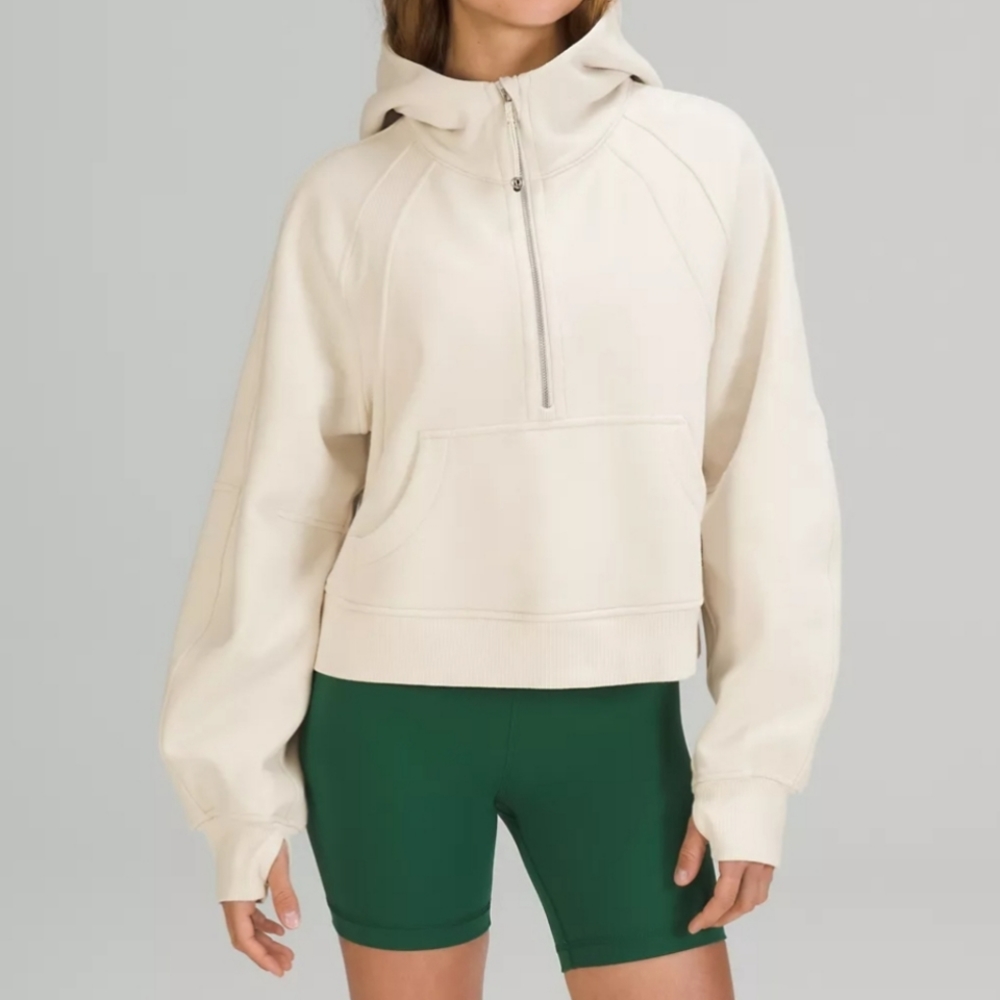 Lululemon Scuba Oversized Half-Zip Hoodie, Ballet pink, M/L, VGUC